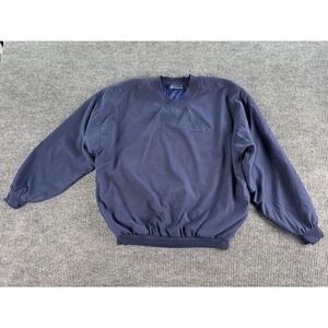Mercedes Benz Pullover Men XL Navy Antigua Corporate Golf Windbreaker Crewneck